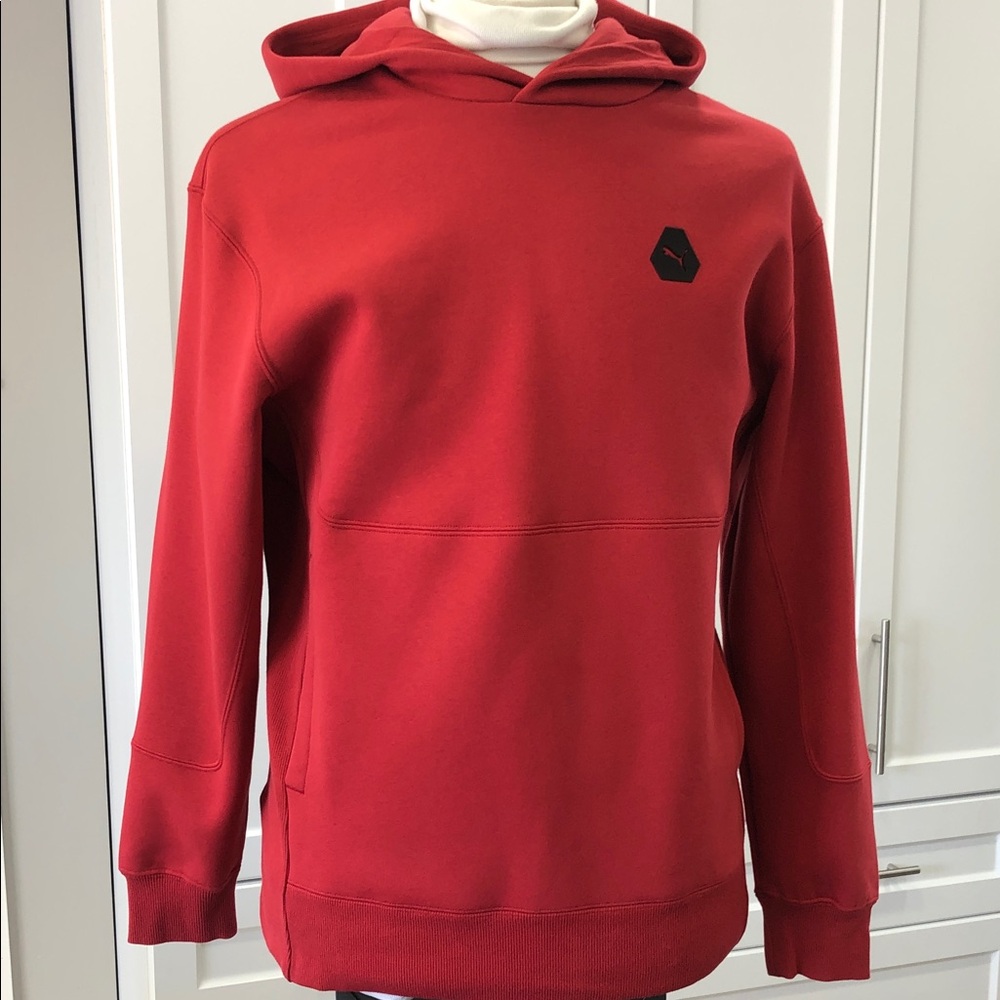 Puma Rudigan Pullover Hoodie | Men’s Medium | Club Red | NWT